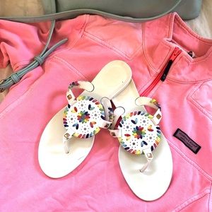 Jack Rogers Georgica Jelly sandals- Rainbow